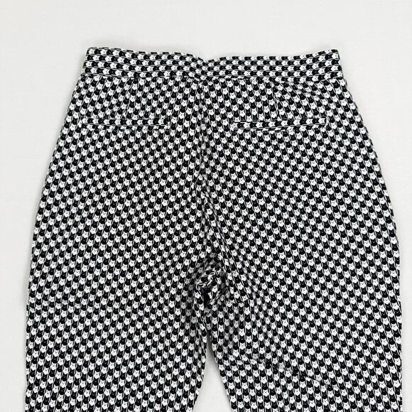 Betabrand Women's Pencil Dress Pant Skinny Leg Medium Petite Black White Cat - Picture 9 of 14